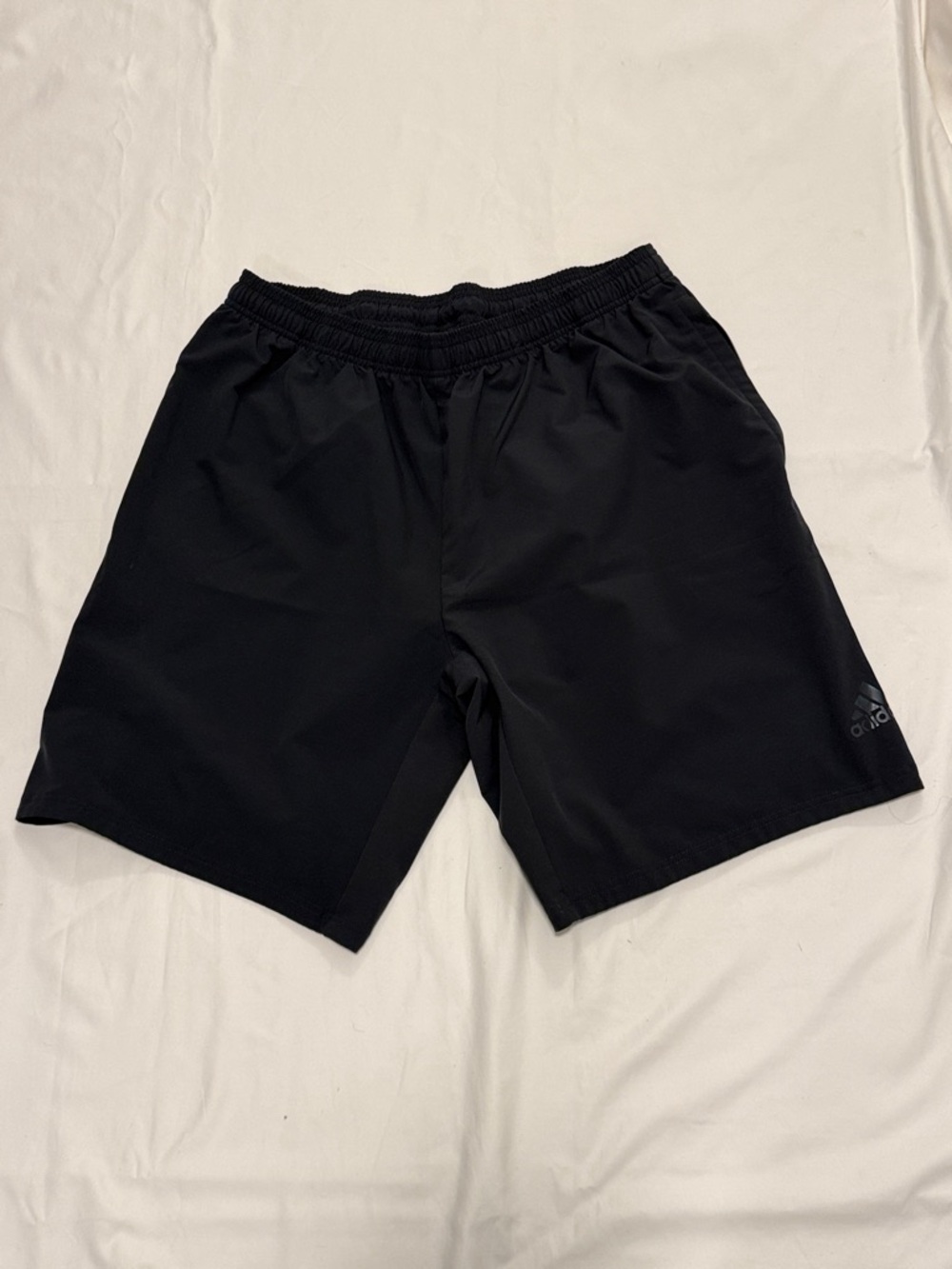 adidas Black Men's Performance Training Shorts with side zippered pockets